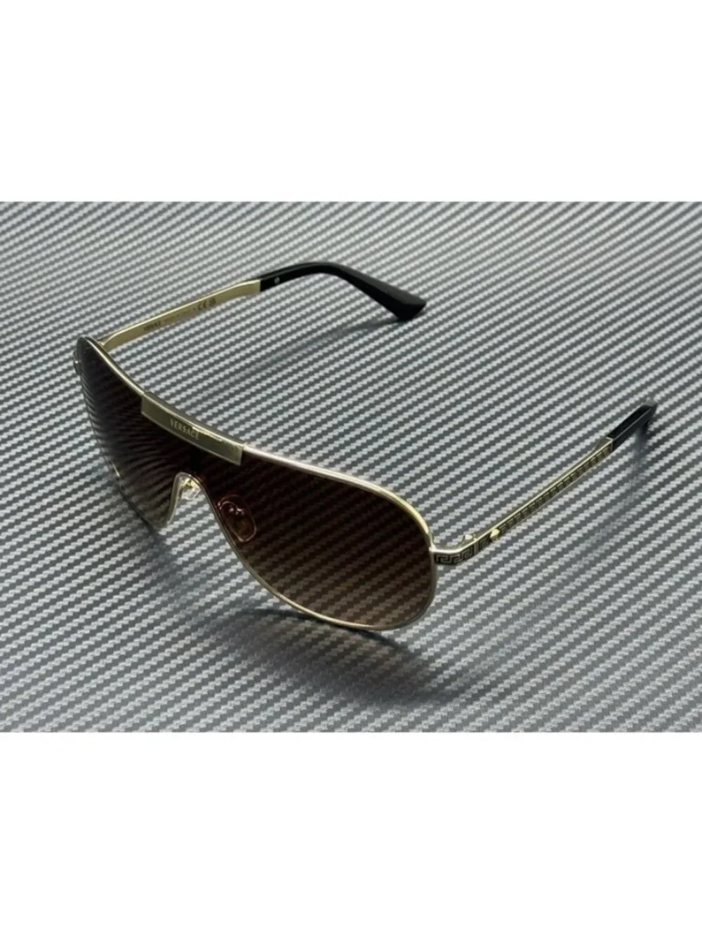 New Versace Men Pale Gold Sunglasses 70-20-140